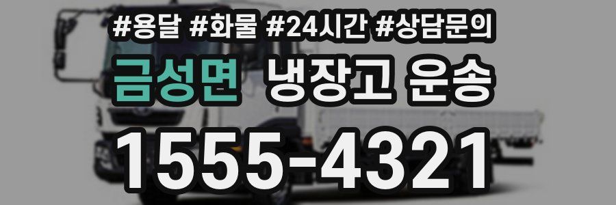 금성면 냉장고 운송