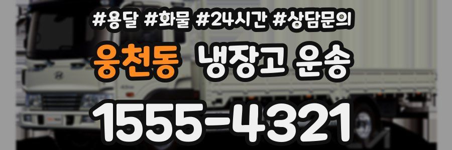 웅천동 냉장고 운송
