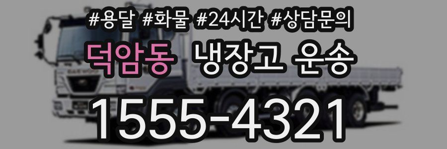 덕암동 냉장고 운송