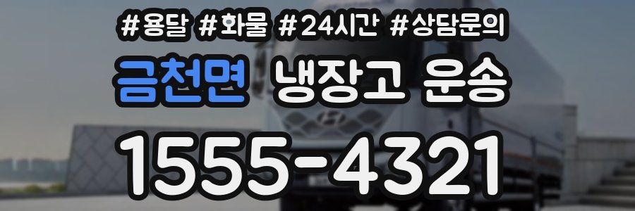 금천면 냉장고 운송