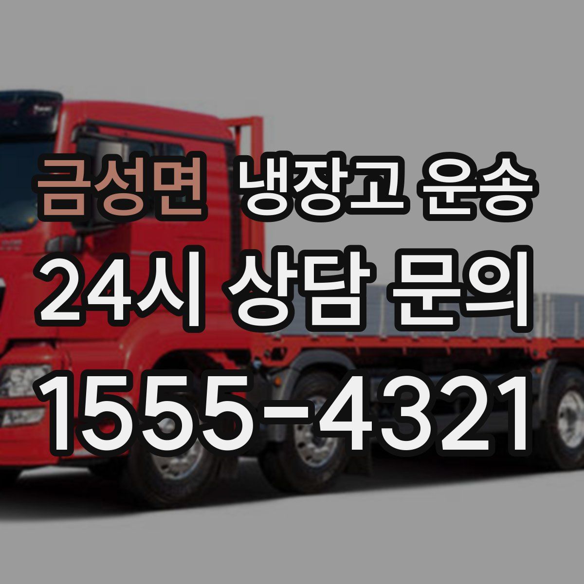 금성면 냉장고 운송