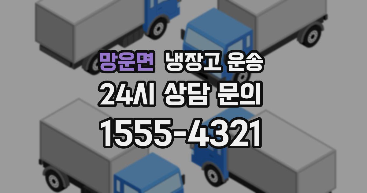 망운면 냉장고 운송