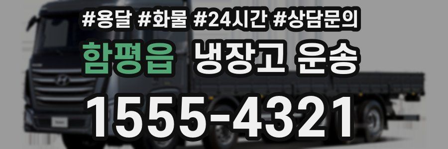 함평읍 냉장고 운송