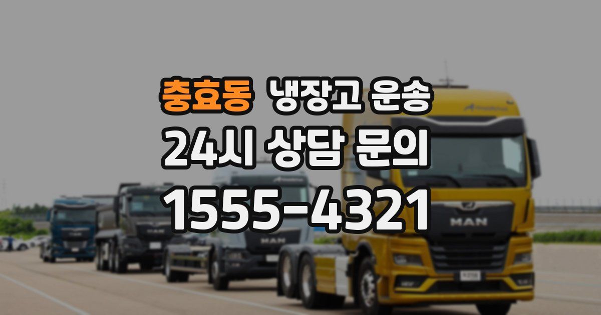 충효동 냉장고 운송
