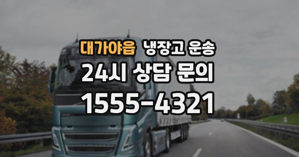 대가야읍 냉장고 운송