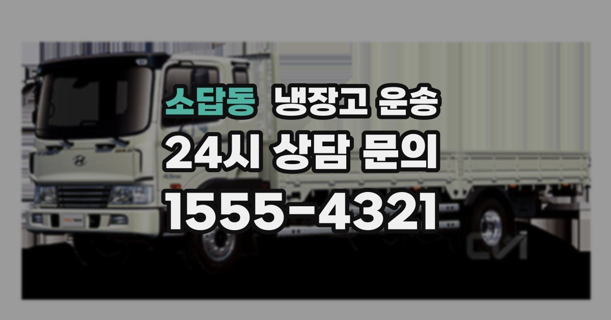 소답동 냉장고 운송
