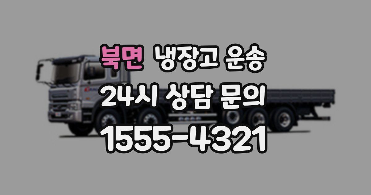 북면 냉장고 운송