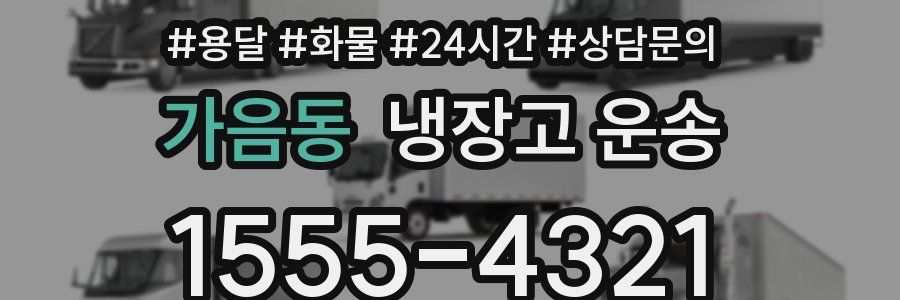 가음동 냉장고 운송