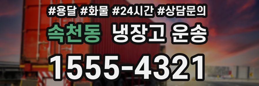 속천동 냉장고 운송