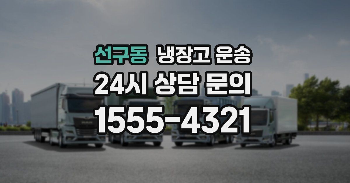 선구동 냉장고 운송