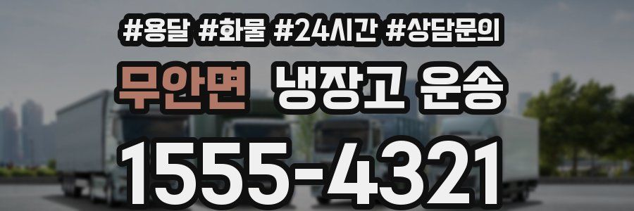 무안면 냉장고 운송