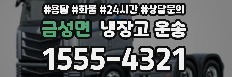 금성면 냉장고 운송