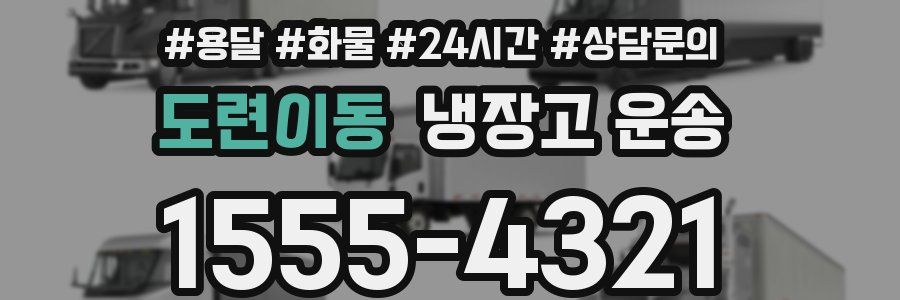 도련이동 냉장고 운송