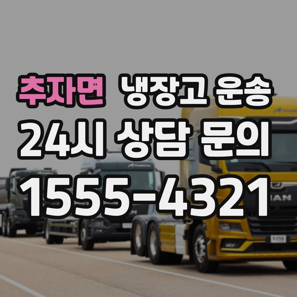 추자면 냉장고 운송