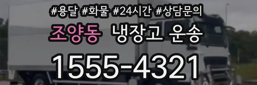 조양동 냉장고 운송