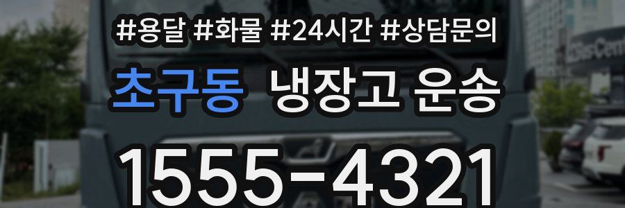 초구동 냉장고 운송
