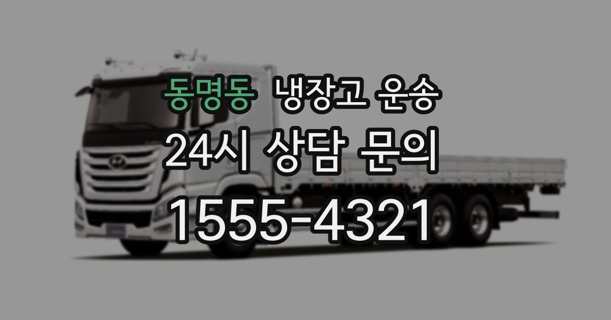 동명동 냉장고 운송