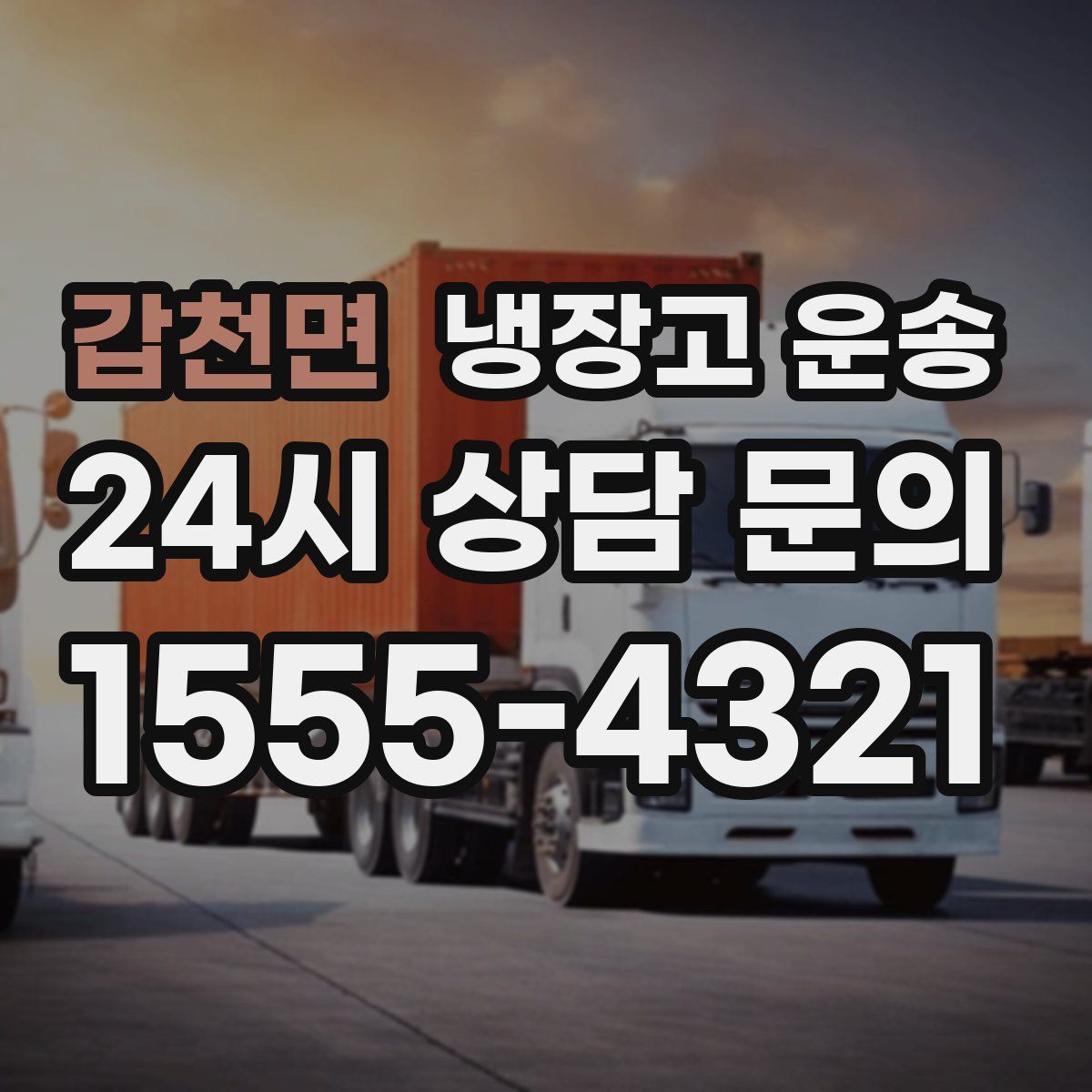 갑천면 냉장고 운송