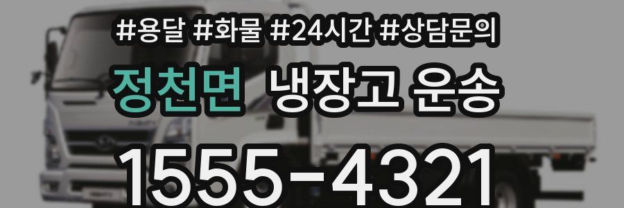 정천면 냉장고 운송