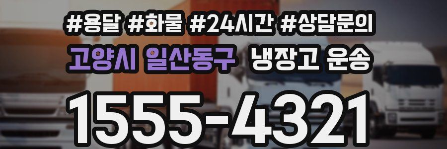 고양시 일산동구 냉장고 운송