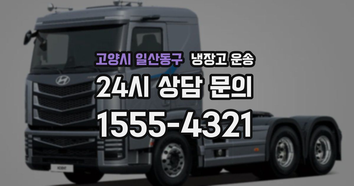 고양시 일산동구 냉장고 운송