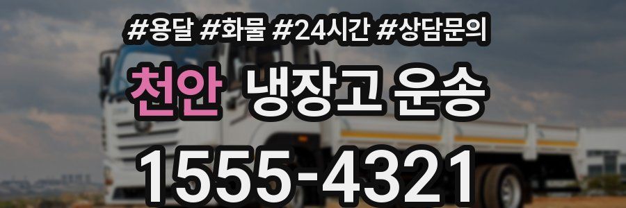 천안 냉장고 운송