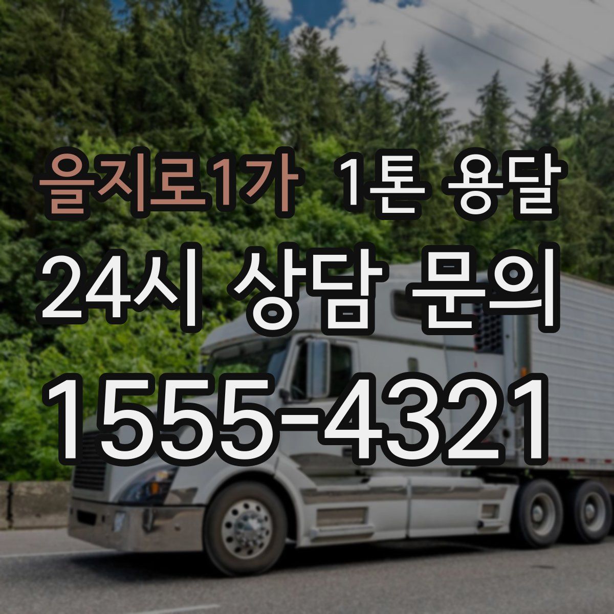 을지로1가 1톤 용달