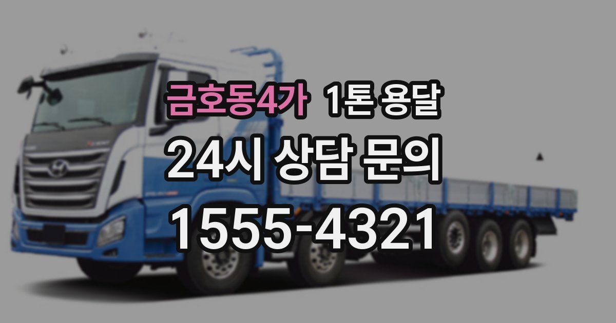 금호동4가 1톤 용달