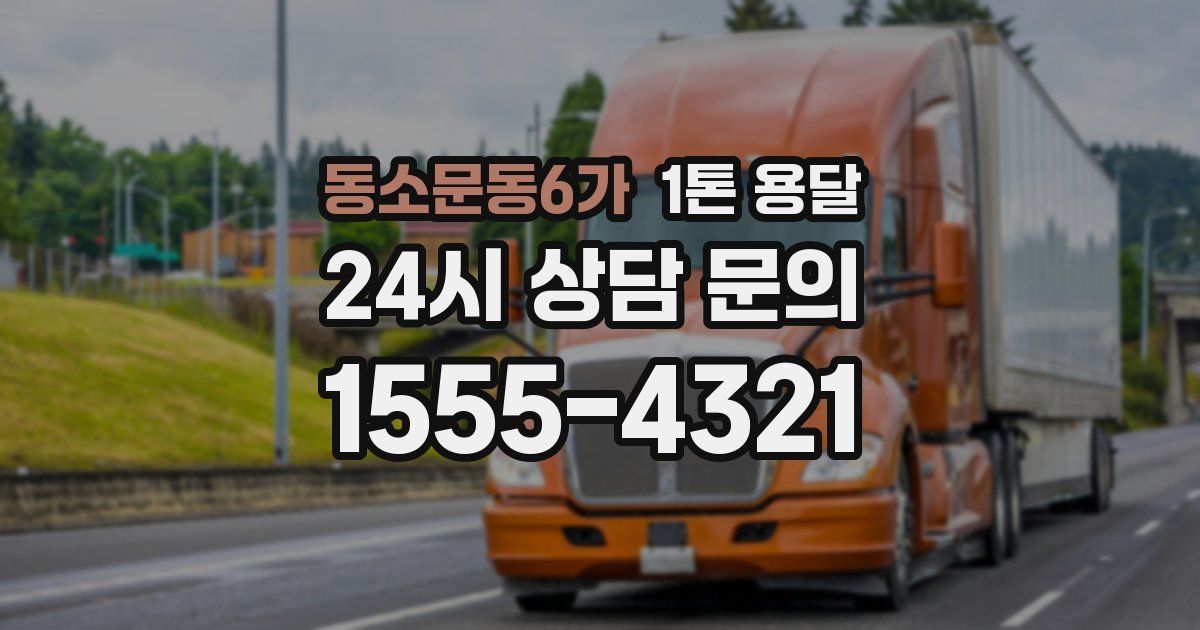동소문동6가 1톤 용달