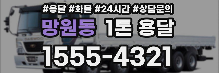 망원동 1톤 용달