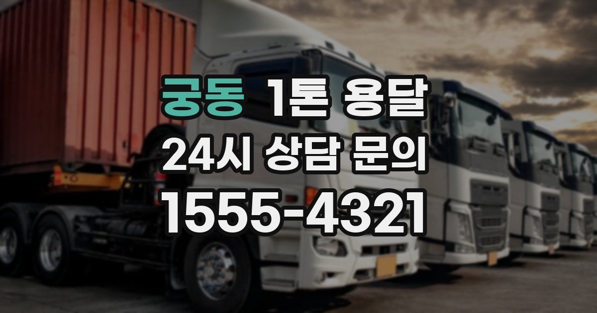 궁동 1톤 용달