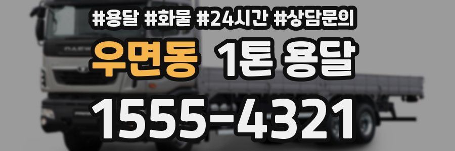우면동 1톤 용달