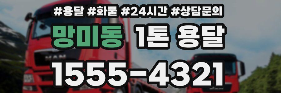 망미동 1톤 용달
