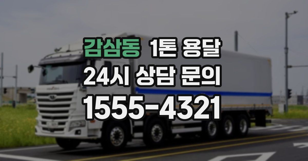 감삼동 1톤 용달