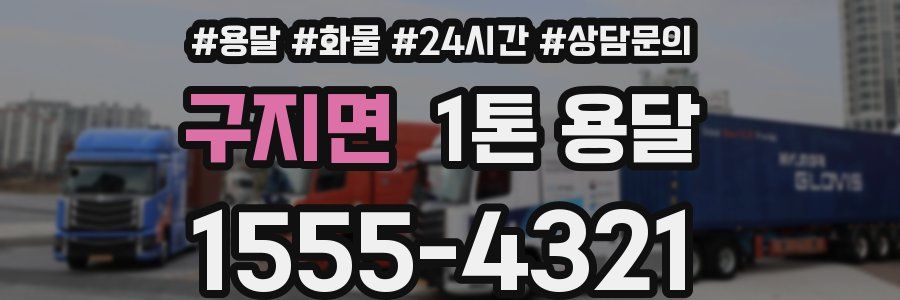 구지면 1톤 용달