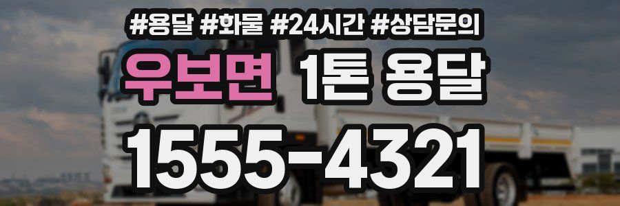우보면 1톤 용달
