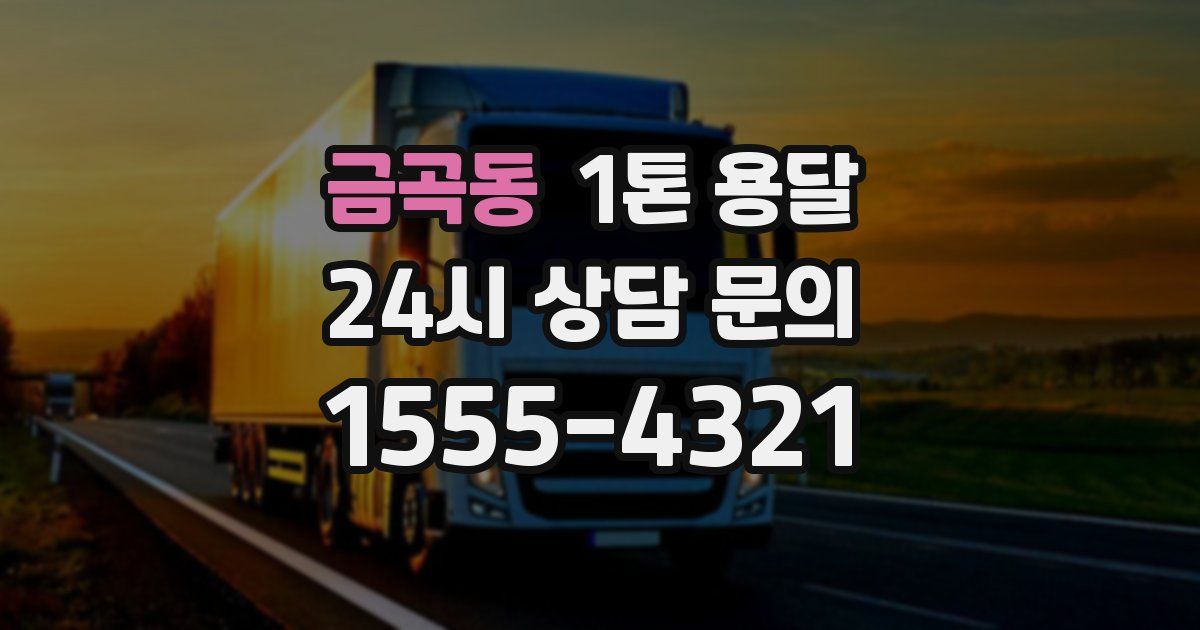 금곡동 1톤 용달