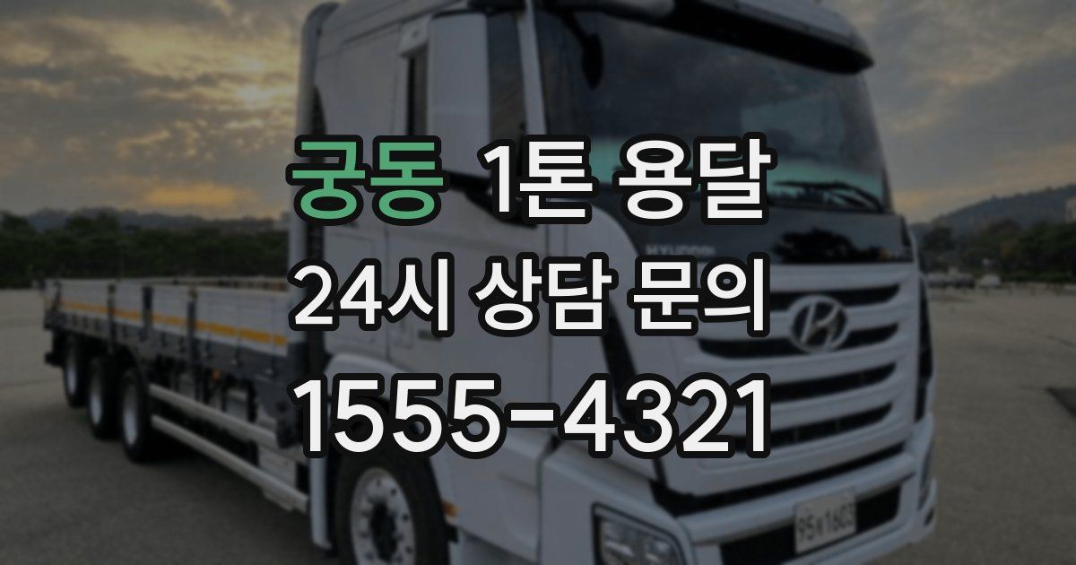 궁동 1톤 용달