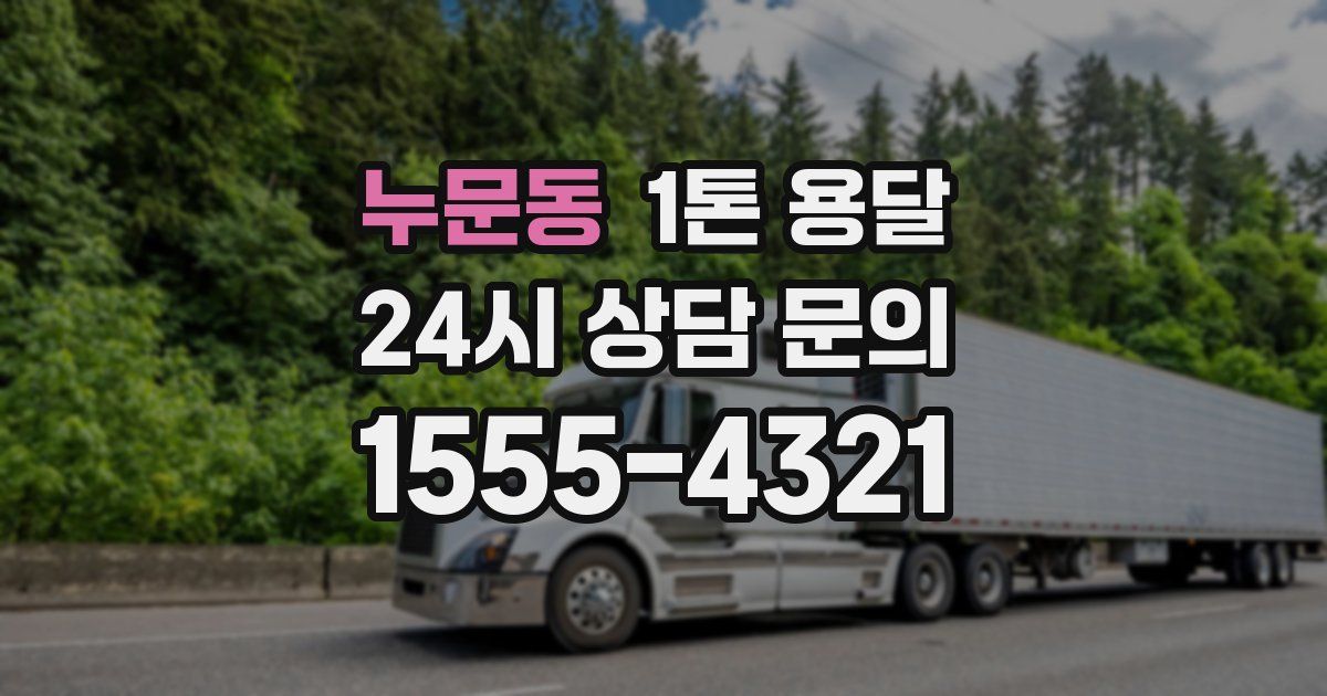 누문동 1톤 용달