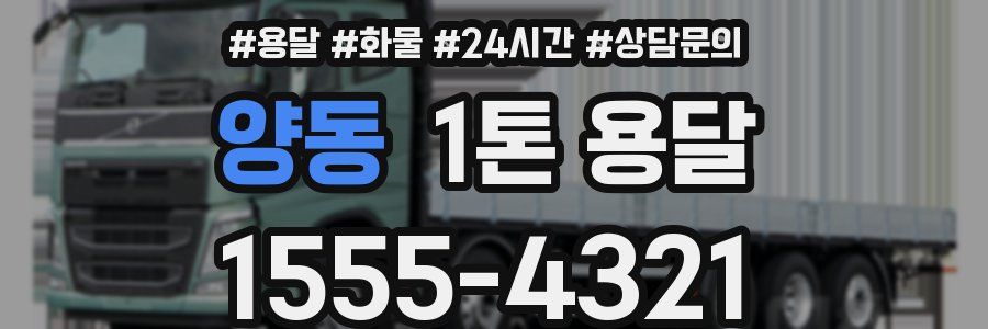 양동 1톤 용달