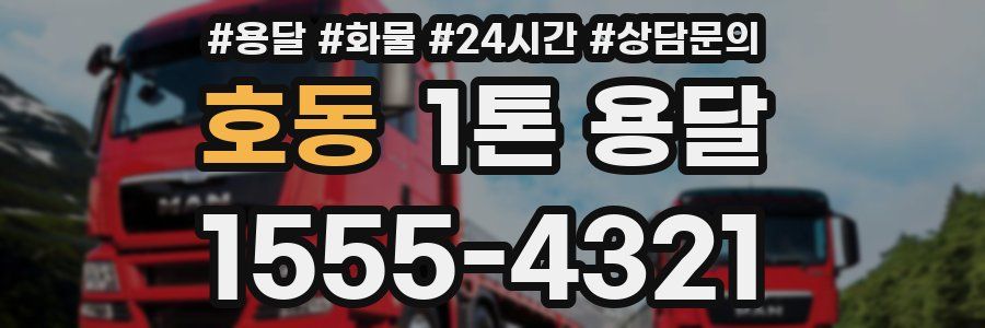 호동 1톤 용달