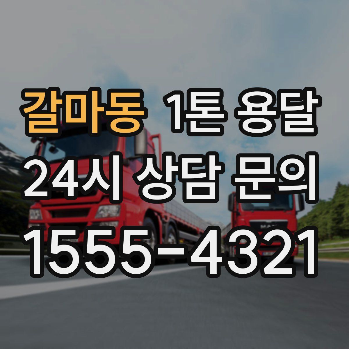 갈마동 1톤 용달