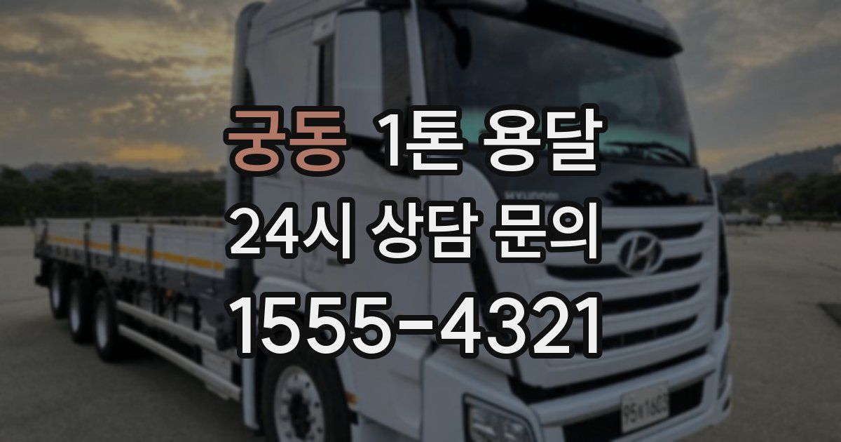 궁동 1톤 용달