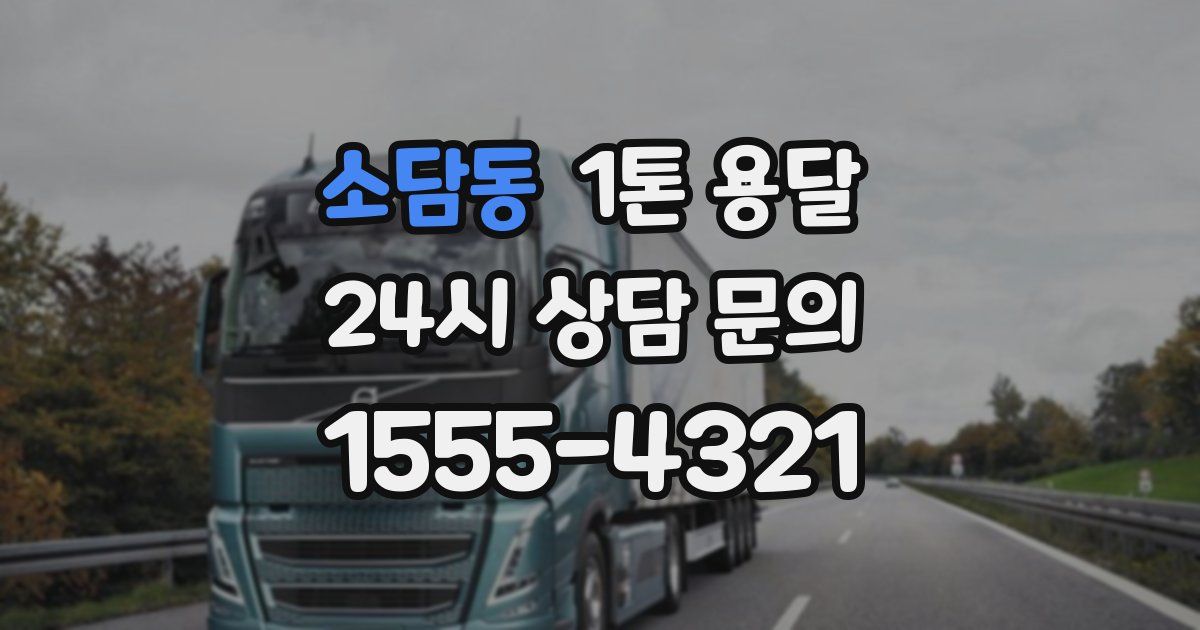 소담동 1톤 용달