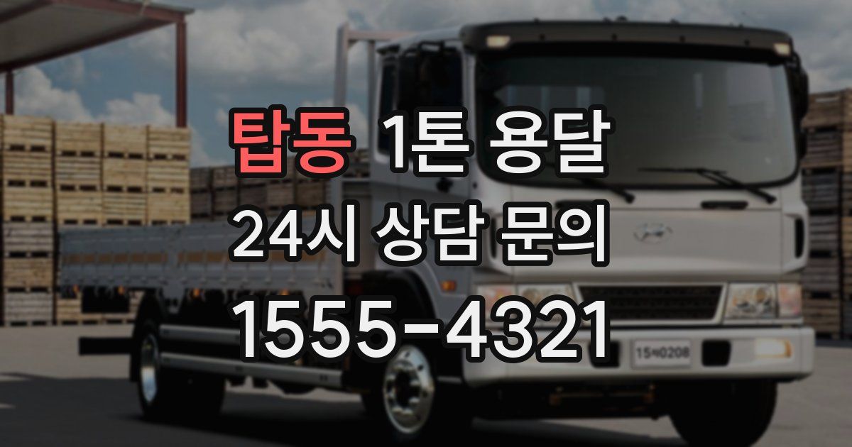 탑동 1톤 용달