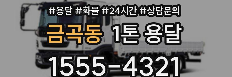 금곡동 1톤 용달