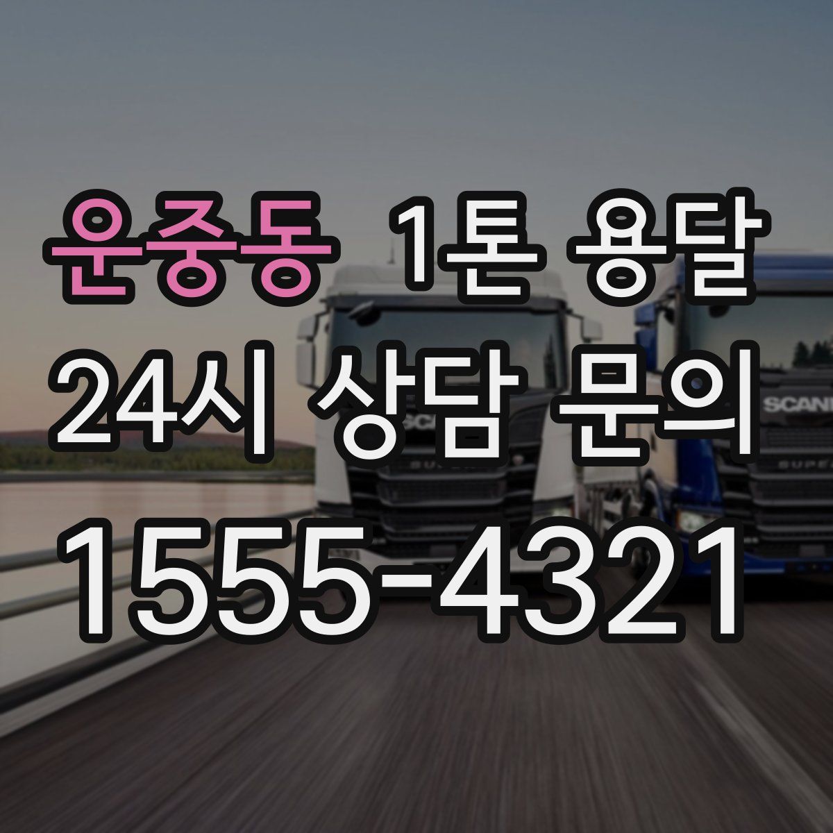 운중동 1톤 용달