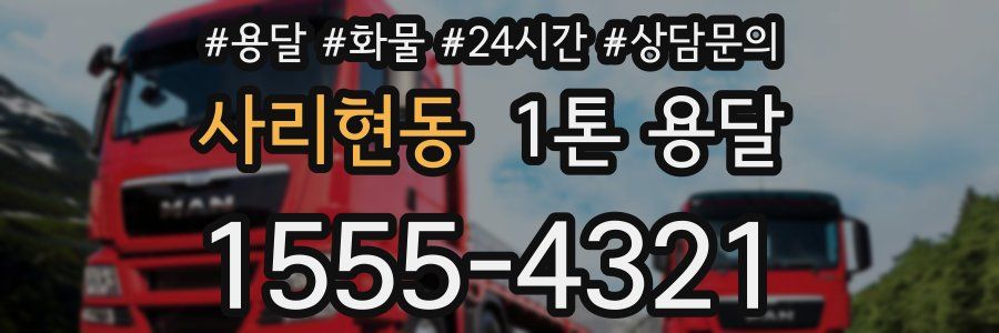 사리현동 1톤 용달