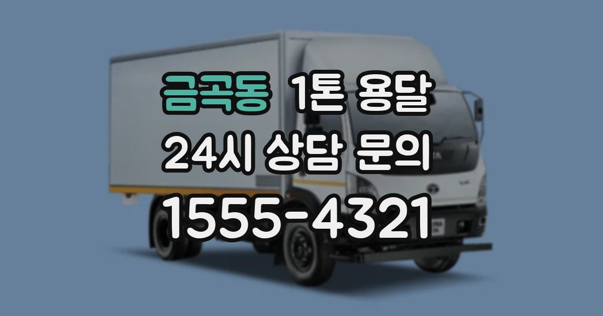 금곡동 1톤 용달