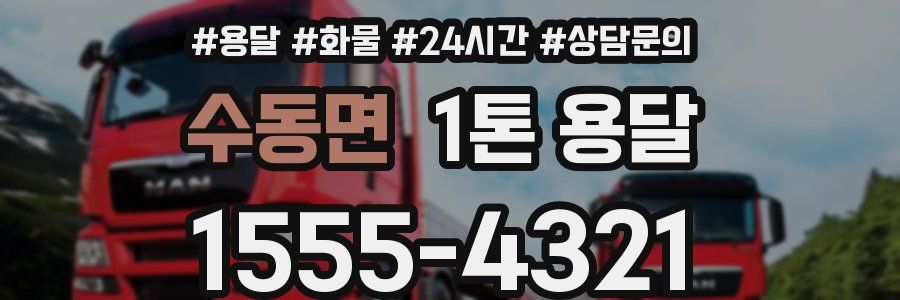 수동면 1톤 용달